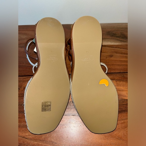 Valentino Roman Rockstud Quilted Espadrille Wedge Sandals sz EU42 - Picture 9 of 13